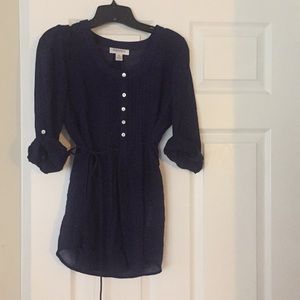 Motherhood maternity blouse navy